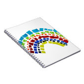 Papierregenbogen Notizblock (Rechte Seite)