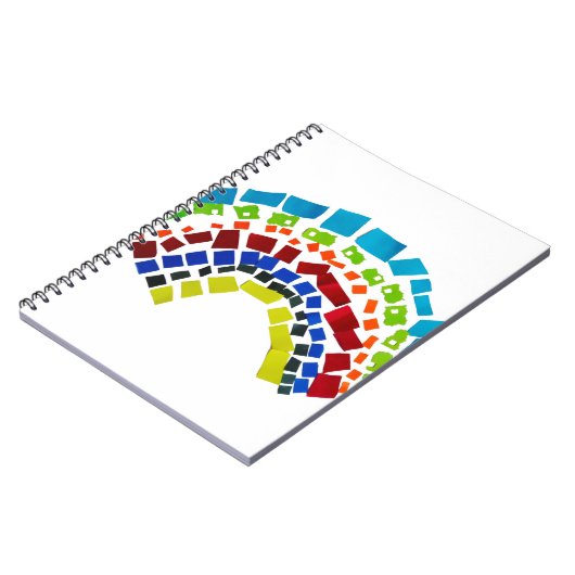 Papierregenbogen Notizblock (Linke Seite)