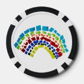 Papierregenbogen Pokerchips (Rückseite)