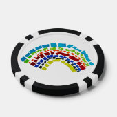 Papierregenbogen Pokerchips (Einzeln)