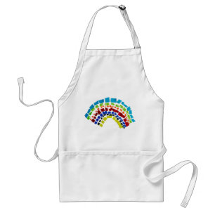 Papierregenbogen Schürze