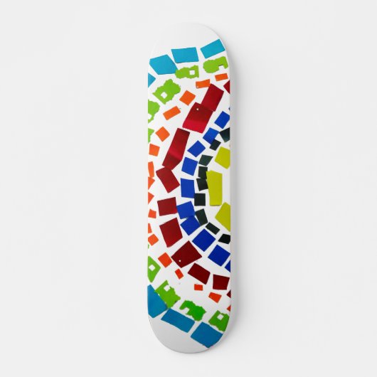Papierregenbogen Skateboard (Vorne)