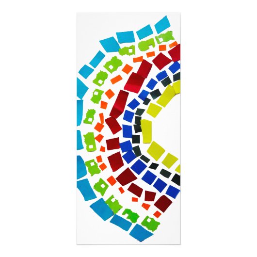 Papierregenbogen Werbekarte (Vorne)