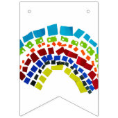 Papierregenbogen Wimpelkette (Erste Fahne)