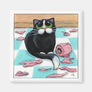 Papierreißwolf - Katzen-Magnet Magnet