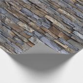 Papierrolle Stone Wall Texture Print Geschenkpapier (Ecke)