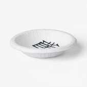 Papierschale aus Kanji Leckerei Pappteller (Gewinkelt)