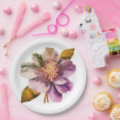 Papierschale Blumenehe / Dusche Pappteller (Party)