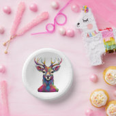 Papierschale - Die farbenfrohe Hirschkunst Pappteller (Party)