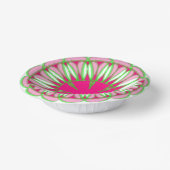 Papierschale hell rosa und grün pappteller (Gewinkelt)
