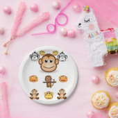 Papierschalen Affen Pappteller (Party)