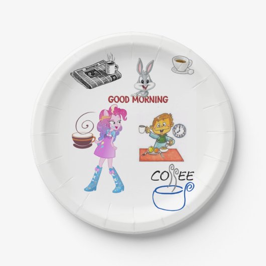 Papierschalen Frühstück Pappteller (Vorderseite)