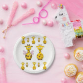 Papierschalen Giraffe Pappteller (Party)