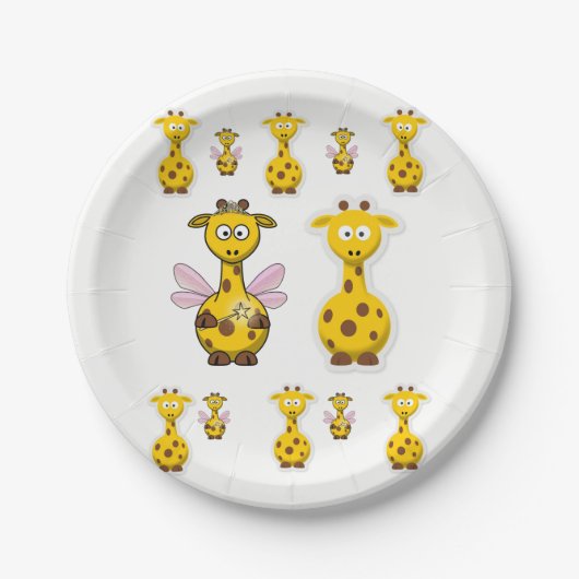 Papierschalen Giraffe Pappteller (Vorderseite)