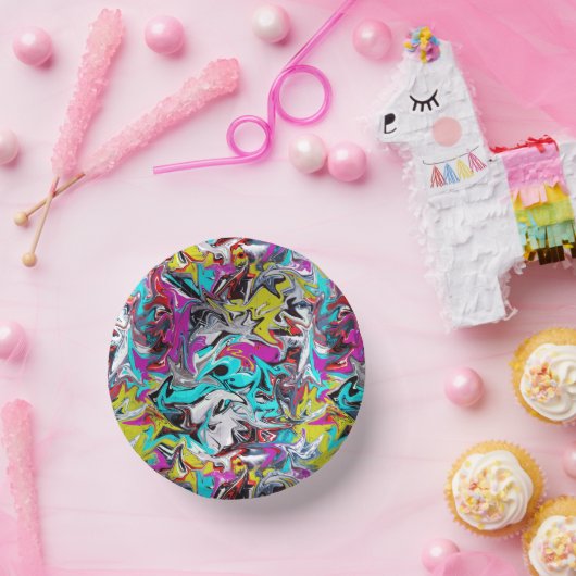 Papierschalen im Graffiti-Stil Pappteller (Party)