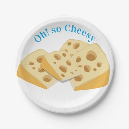 Papierschalen, Oh! So käsig Käse  Pappteller (Vorderseite)