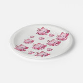 Papierschalen Schweine Pappteller (Schrägansicht)