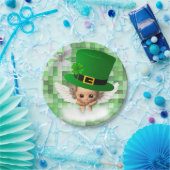 Papierschalen St. Patrick's Day Engel Pappteller (Party)