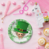 Papierschalen St. Patrick's Day Engel Pappteller (Party)