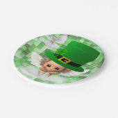 Papierschalen St. Patrick's Day Engel Pappteller (Schrägansicht)