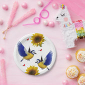 Papierschalen Vögel Pappteller (Party)