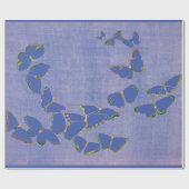 PAPIERSCHALTFLÄCHEN IN BLAU GESCHENKPAPIER (Flach)