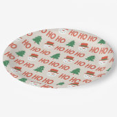 Papierscheibe HO  HO  HO Pappteller (Schrägansicht)