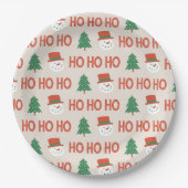 Papierscheibe HO  HO  HO Pappteller (Vorderseite)