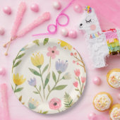 Papierscheiben Blumen Hochzeit/Brunch Pappteller (Party)