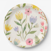 Papierscheiben Blumen Hochzeit/Brunch Pappteller (Vorderseite)