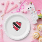 Papierschild für Trinidad und Tobago Pappteller (Party)