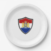 Papierschild Pappteller (Vorderseite)