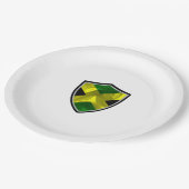 Papierschild Pappteller (Schrägansicht)