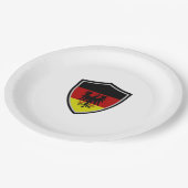 Papierschild Pappteller (Schrägansicht)