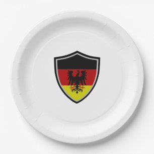 Papierschild Pappteller