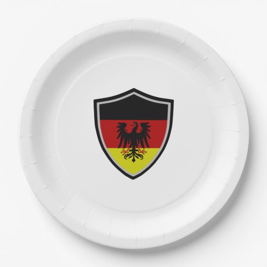 Papierschild Pappteller (Vorderseite)