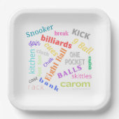 Papierschild Pappteller (Vorderseite)