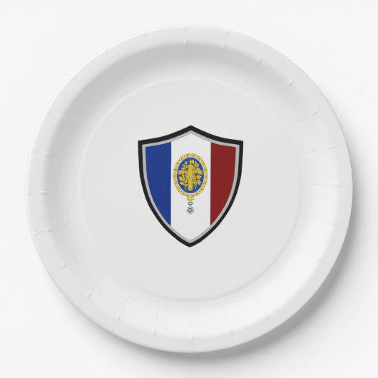 Papierschild Pappteller (Vorderseite)