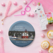 Papierschild "Round Island Passage Lights" Pappteller (Party)