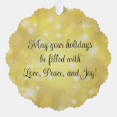 Papierschmuck aus dem Humble Engel (Frazier/Penner Ornament Karte (Rückseite)