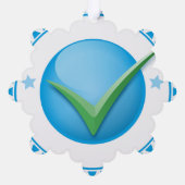 Papierschmuckstil: Schneeflocke, Papier: Superfine Ornament Karte (Rückseite)