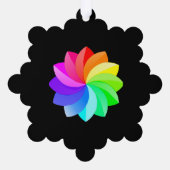 Papierschmuckstil: Schneeflocke, Papier: Superfine Ornament Karte (Rückseite)