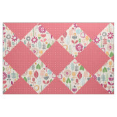 Papierschnitt Blume Korallendiamanten Stoff (Fat Quarter (45,7 x 55,9 cm))
