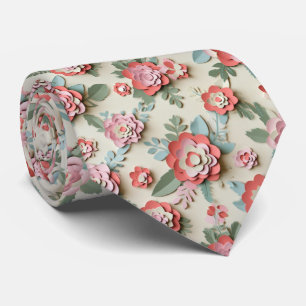 Papierschnitt-Blumen-Schichtmuster Krawatte