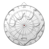 Papierschnitt Dose und Herzform Dartscheibe (vorne)