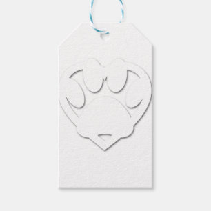 Papierschnitt Dose und Herzform Geschenkanhänger