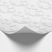 Papierschnitt Dose und Herzform Geschenkpapier (Ecke)