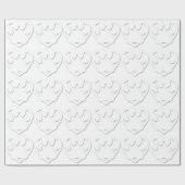 Papierschnitt Dose und Herzform Geschenkpapier (Flach)