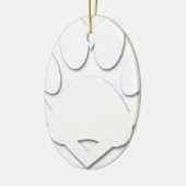 Papierschnitt Dose und Herzform Keramik Ornament (Links)