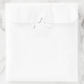 Papierschnitt Dose und Herzform Stern-Aufkleber (Tasche)
